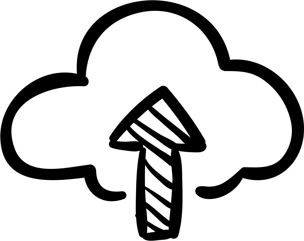 Upload To Internet Cloud Sketch Svg Png Icon Free Download (#71664 ...