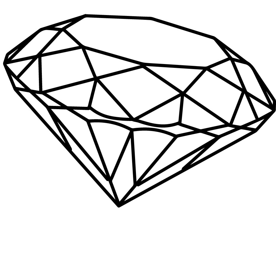 Diamond Outline | Free Download Clip Art | Free Clip Art | on ...