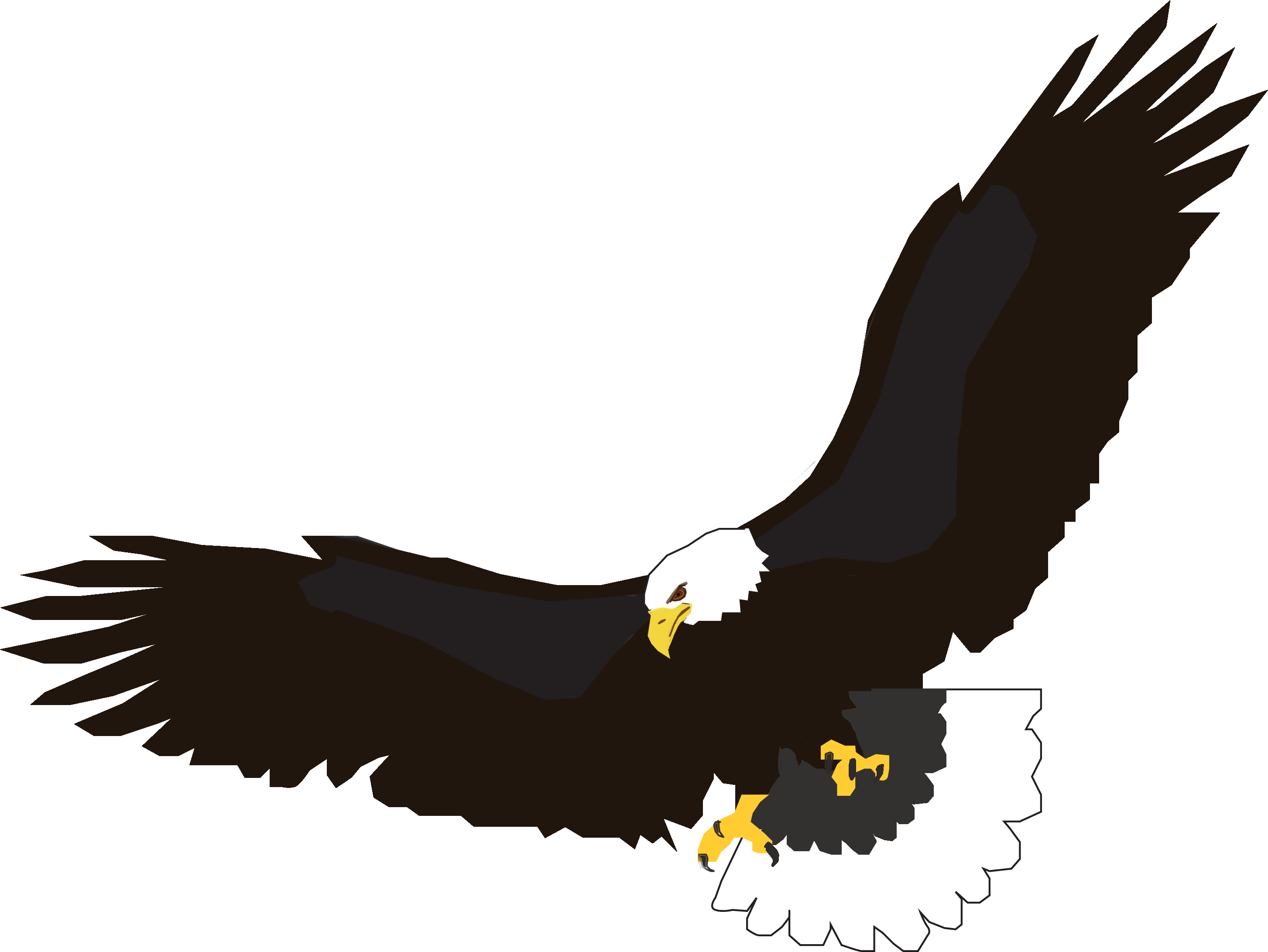 Flying Eagle Clipart