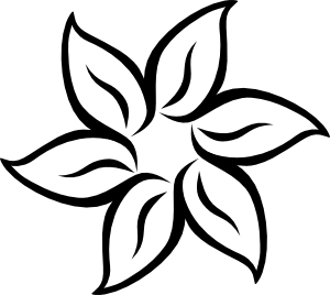 Flower line art images