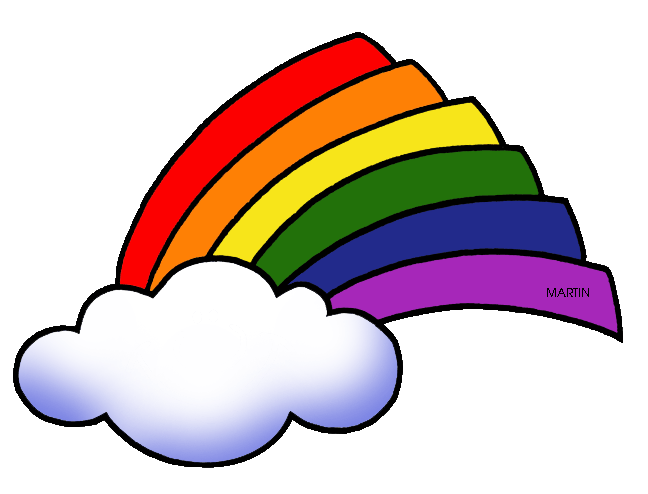 Rainbow Clip Art Black And White - Free Clipart Images