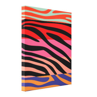 Zebra Stripes Wrapped Canvas Prints | Zazzle