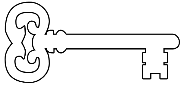Key clipart template