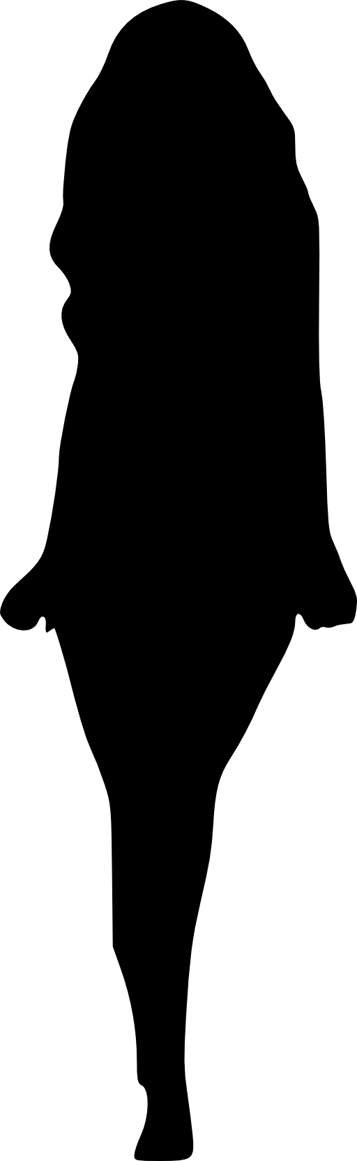 Clipart of outline of a woman