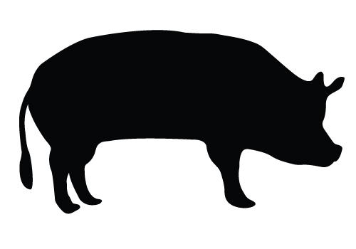 Pig Silhouette Vector Download Pig Silhouette Silhouette Graphics