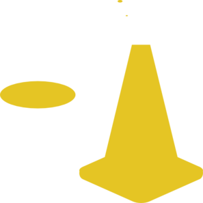 Construction cone clipart