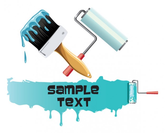 Vector paint brush painting material | Download free Vector
