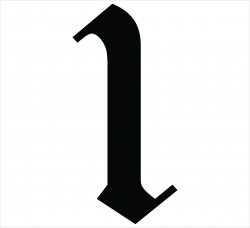 Outlined Old English Letters & Numbers - Powercall Emergency ...