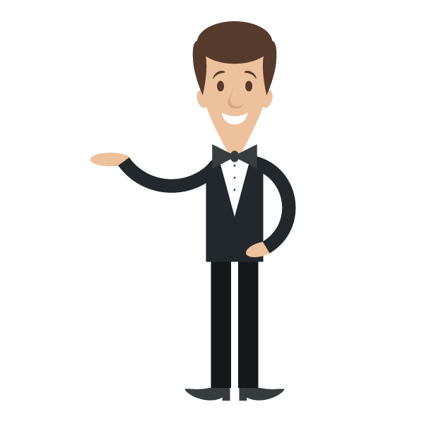 How to Create a Simple Cartoon Waiter in Adobe Illustrator