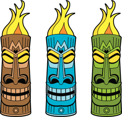 Tiki man clipart