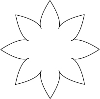 Flower Petal Template