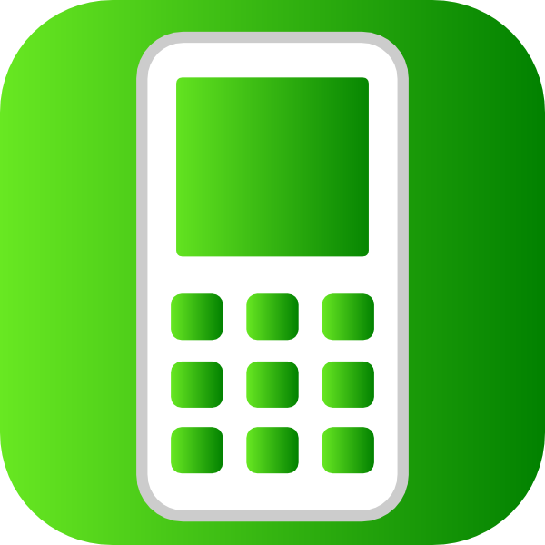 Phone Icon Clip Art - vector clip art online, royalty ...