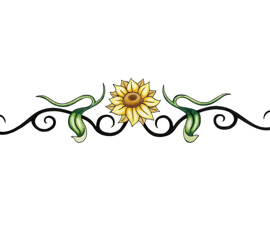 Tribal Sun Petal Band - Summer Tattoo Design | TattooTemptation