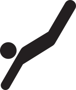 Person Diving Falling Tripping Silhouette Clip Art ...