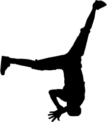 Breakdance Silhouette | Silhouette of Breakdance