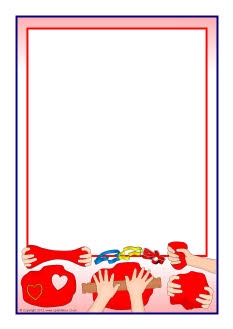 Playdough A4 page borders (SB8664) - SparkleBox | Playdough clip art