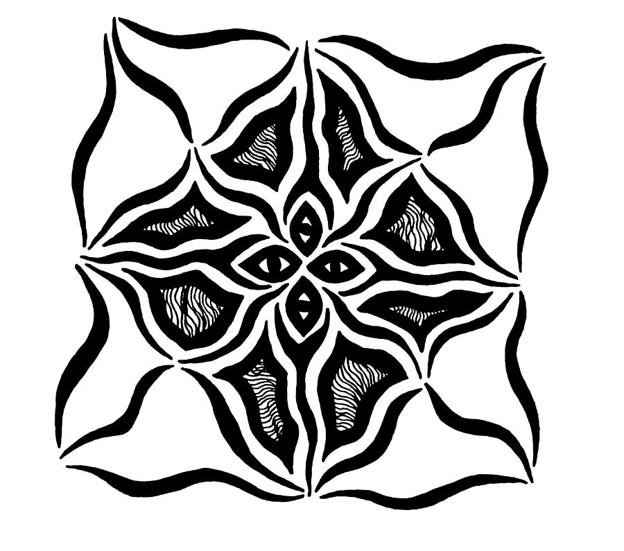 Tribal Eyes Drawing by Beth Akerman - Tribal Eyes Fine Art Prints ...