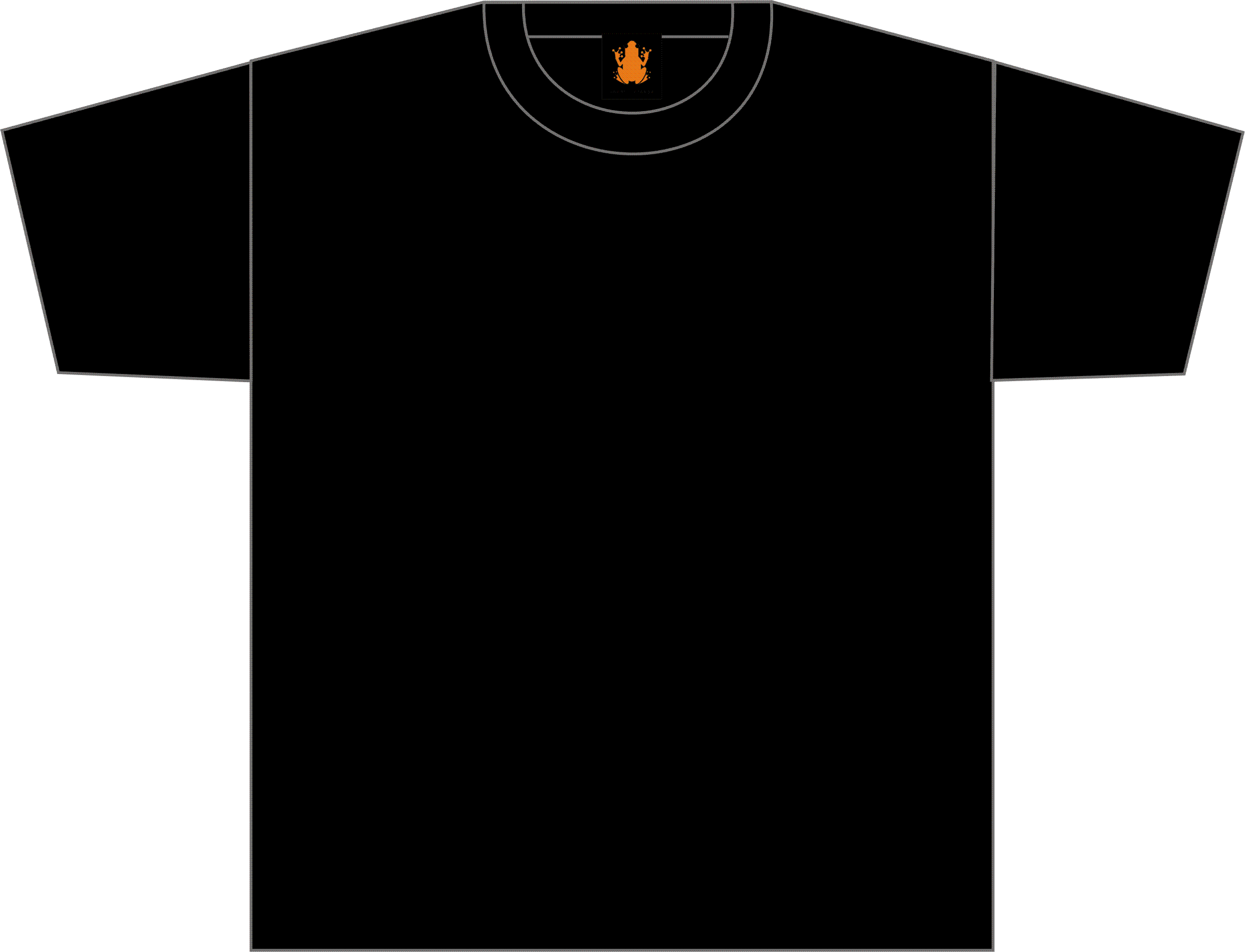 Black T Shirt Layout - ClipArt Best