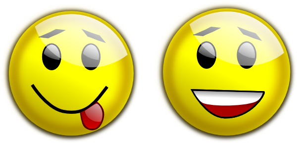 Smiley Happy Tongue Out clip art - vector clip art online, royalty ...