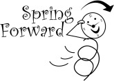 Daylight savings time clip art