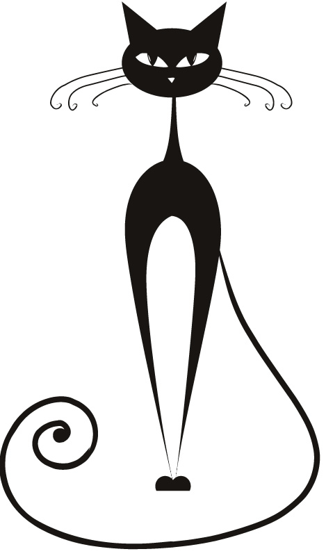 Siamese Cat With Long Tail Wall Sticker Animals Wall Art Decal ...