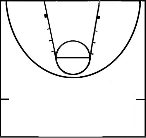 Basketball Court Outline - ClipArt Best