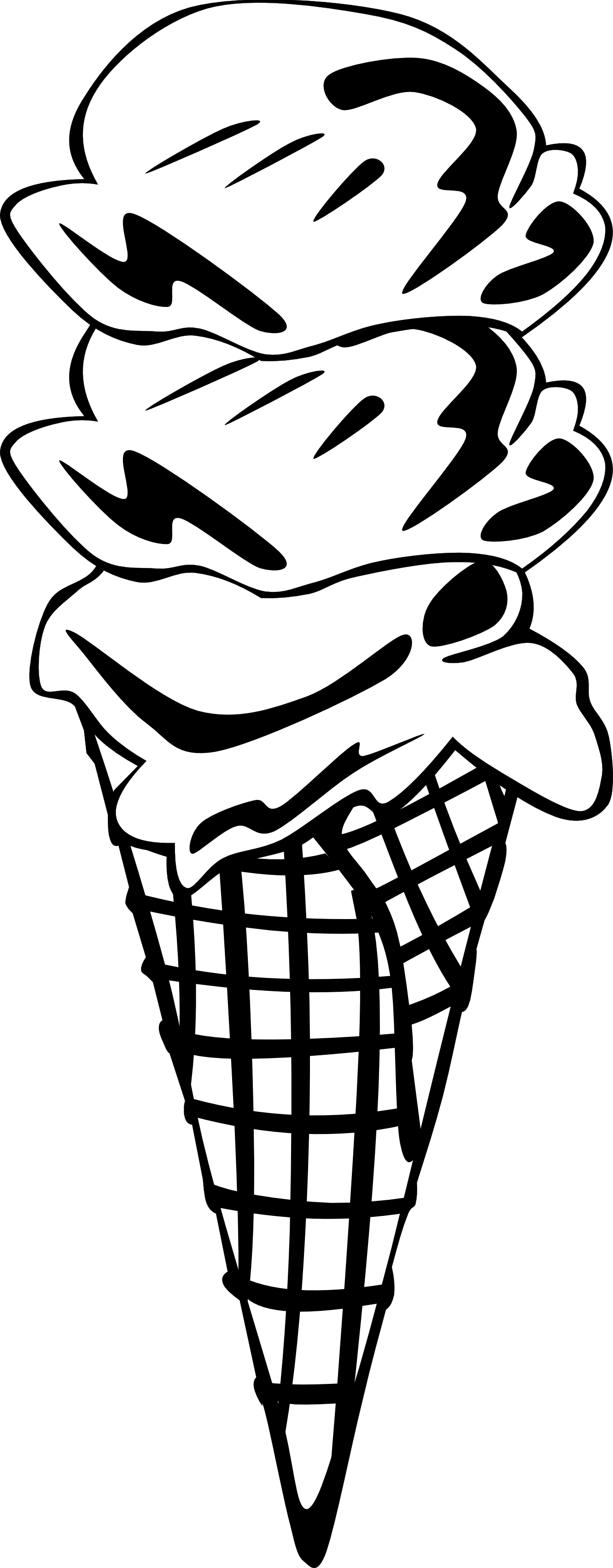 Clip Art: Ice Cream Cones Ff Menu 12 openclipart ...