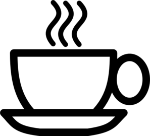 B/w Coffee Cup clip art - vector clip art online, royalty free ...
