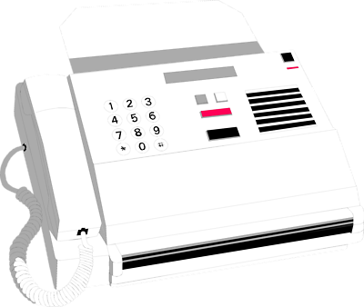 Free Stock Photos | Illustration Of A White Fax Machine | # 8640 ...