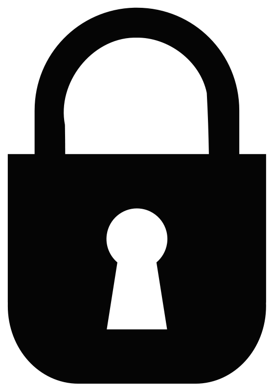 Padlock - Monochrome Free Vector / 4Vector