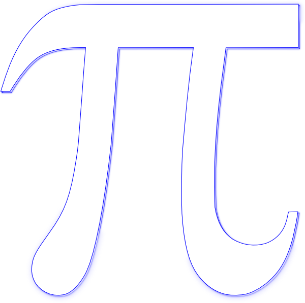 White Blue Pi clip art - vector clip art online, royalty free ...