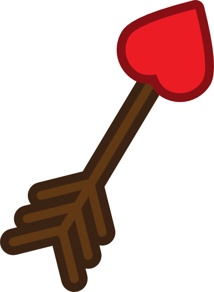 Cupid Arrow clip art - vector clip art online, royalty free ...