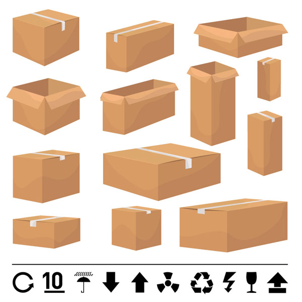 And carton box template vector Free Vector / 4Vector