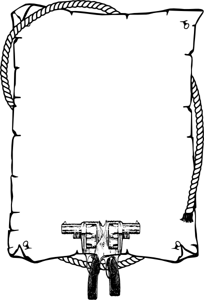 Cowboy Border clip art - vector clip art online, royalty free ...