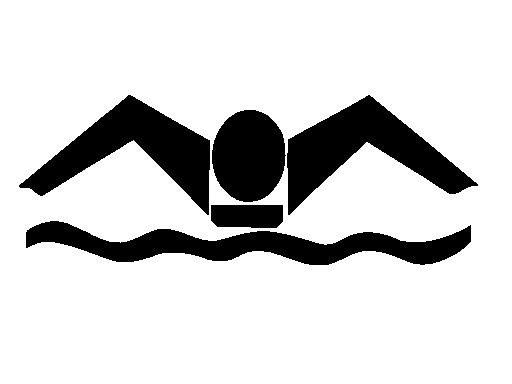 Swimming logos butterfly clipart