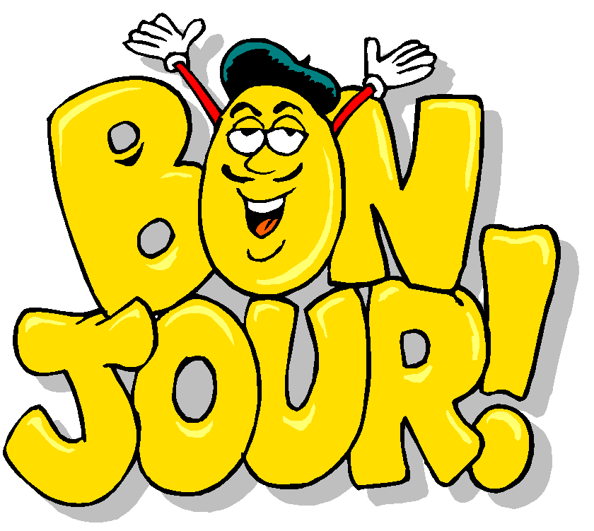 Pics For > Bonjour Clip Art