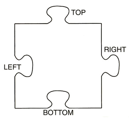 Eps 3 puzzle pieces printable coloring in pages for kids - number .