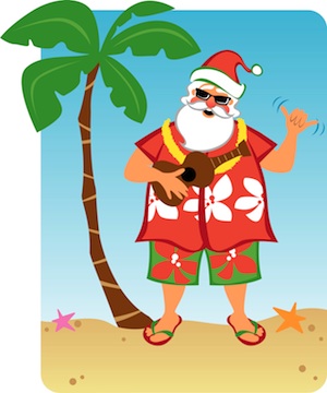 Here in the little seaside village of Pajaro Bay, California, we have a lot of fun celebrating the holidays.The season begins in November with the Cowabunga Kids & Canines Surfing Event: