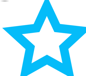 Small star outline clipart