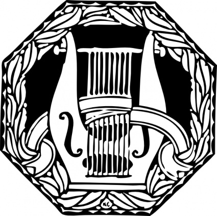 Lyre And Wreath clip art - Download free Other vectors