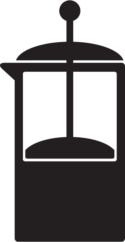Free Clipart: Kitchen Icon - Coffee French Press | StudioFibonacci