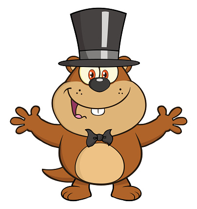 Clip Art Of A Woodchucks Clip Art, Vector Images &amp; Illustrations ...