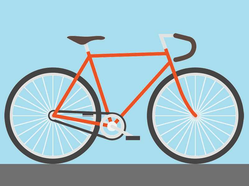 Animated bike for an interactive infographic by NowSourcing - Dribbble