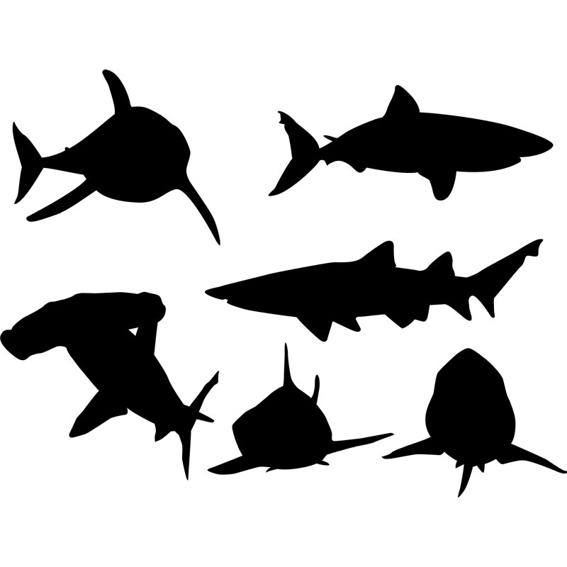 Shark silhouette clip art
