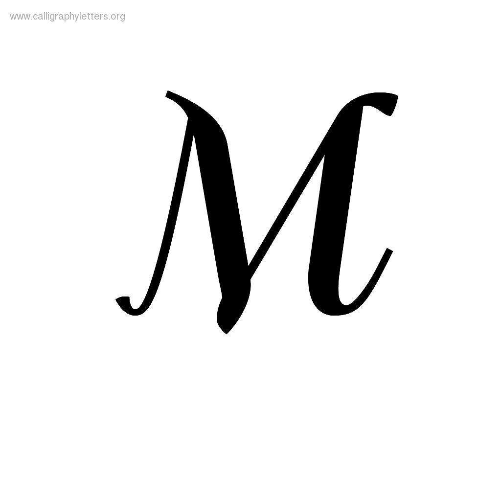 Fancy M Letter Outline - ClipArt Best