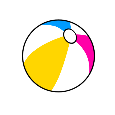 beach ball cartoon
