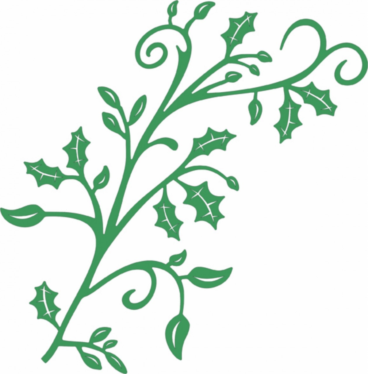 Mega Holly Flourish - B168 - Cheery Lynn Designs