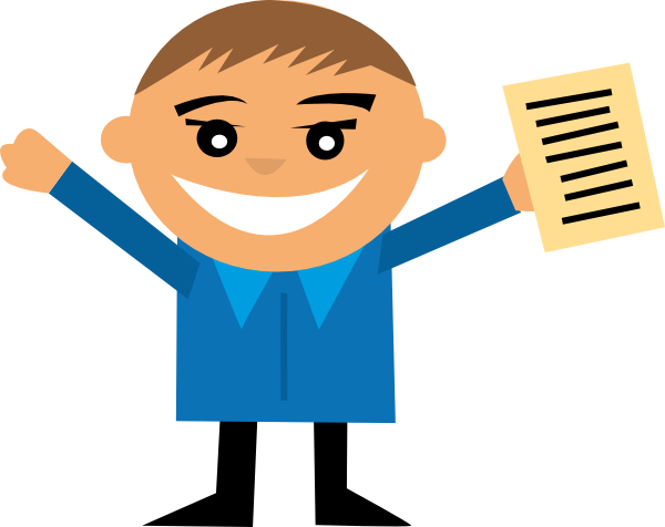 Happy person clip art