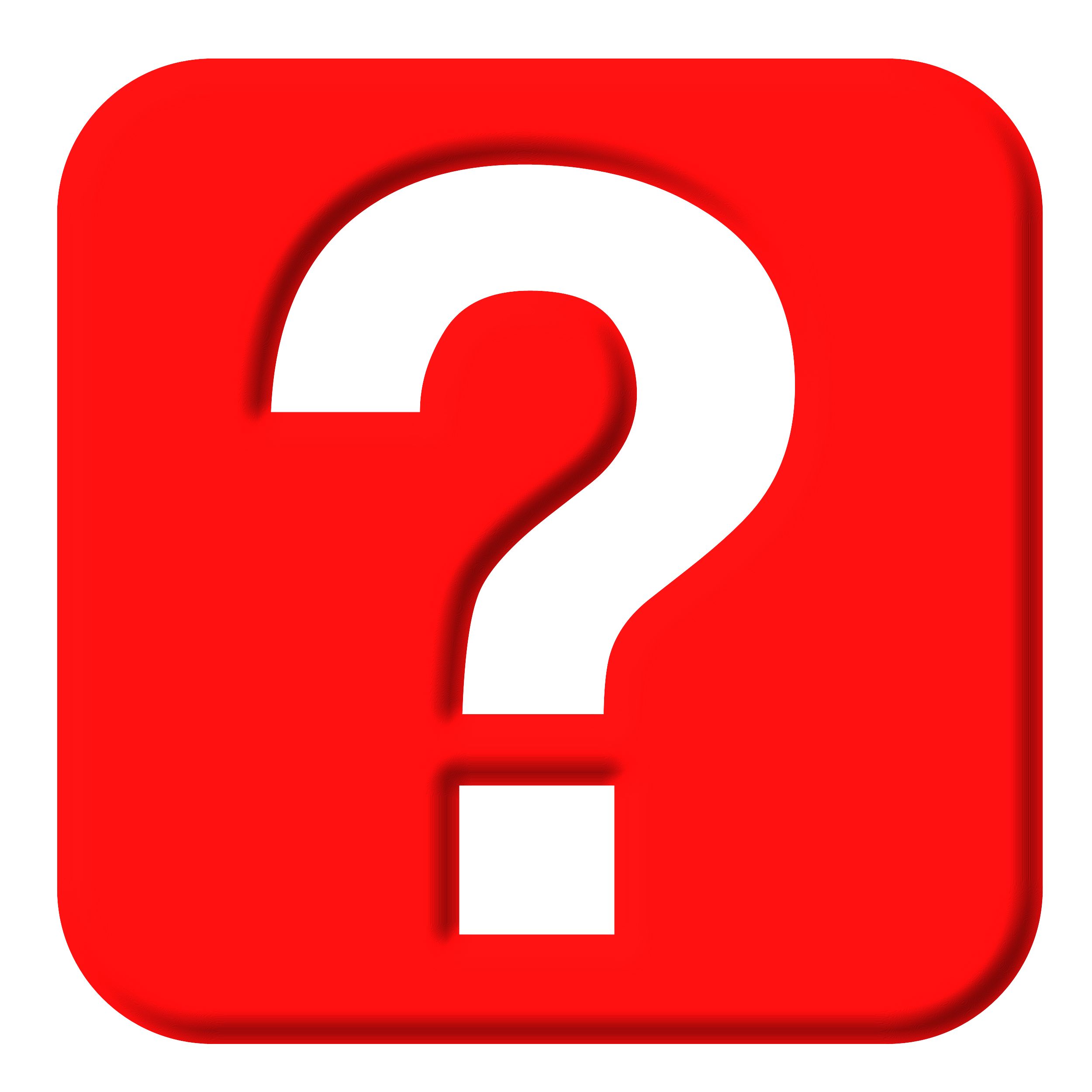 Red question mark clipart