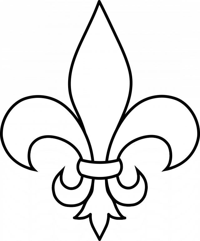 Boy scout fleur de lis clip art